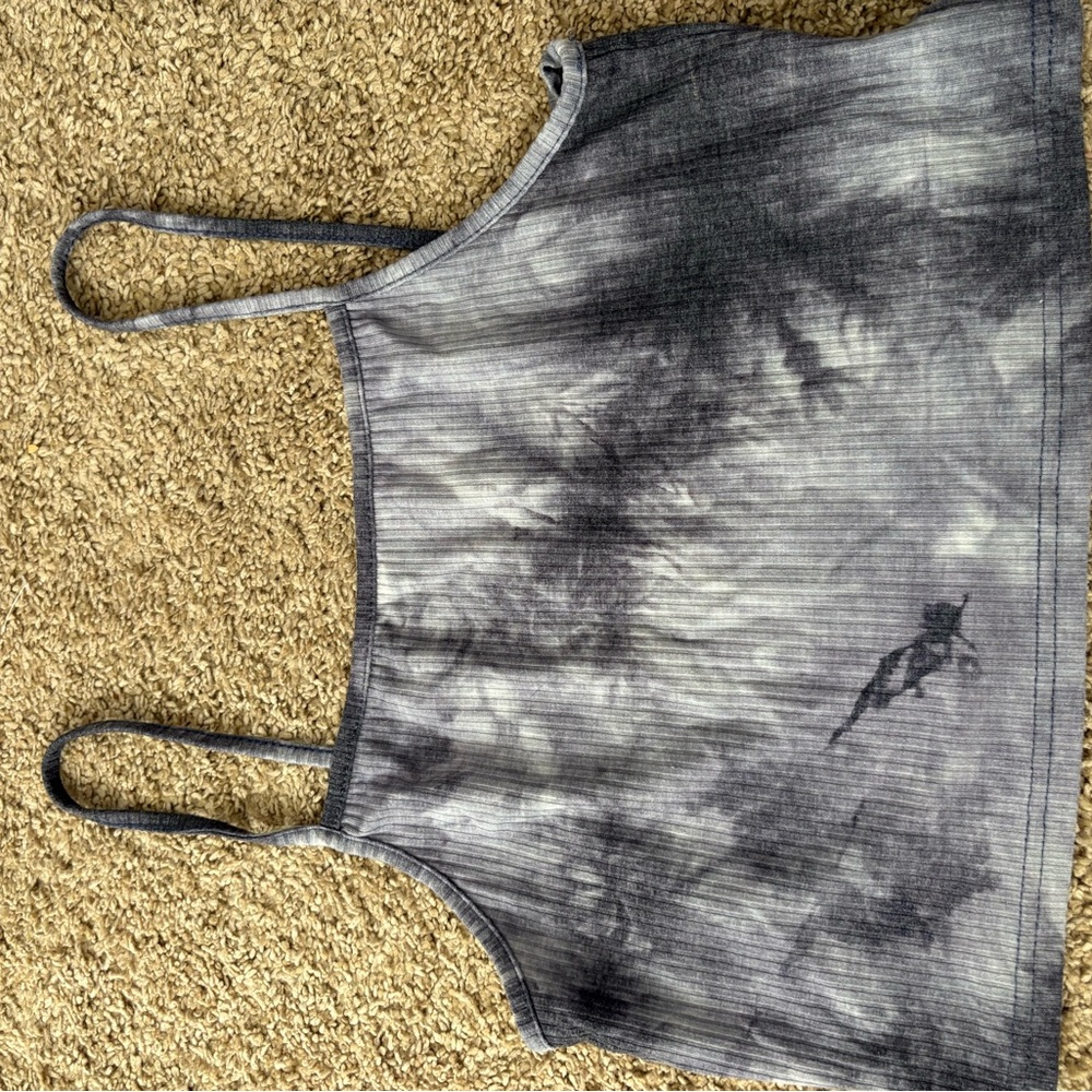 Chic Gray Striped Tank Top